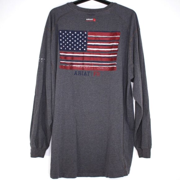 Ariat FR Mens 2XL Flame Fire Resistant Spell Out Sweatshirt N1316 - Picture 1 of 7